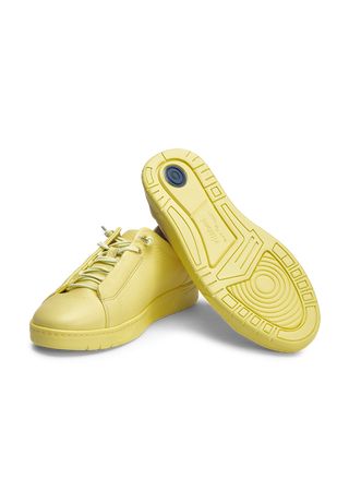 sehenswerter Sneaker Hirschleder hellgelb
