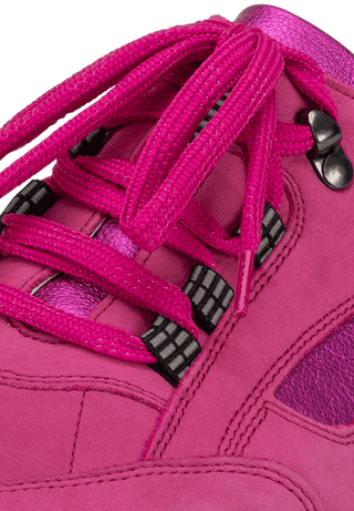 dynamischer Trekkingschnürer Nubukleder pink