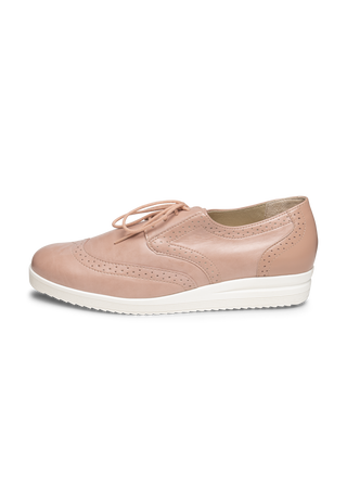 budapester Halbschuh Leder/Stretch altrosa
