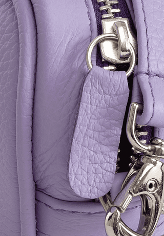 praktische Tasche Hirschleder flieder