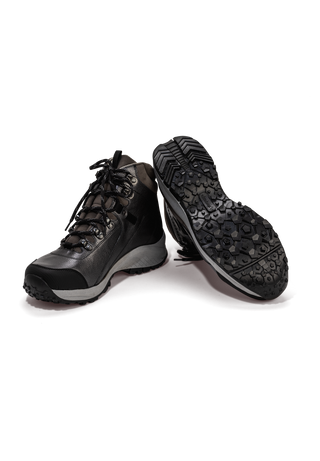 formstarke Trekkingstiefelette Nappaleder anthrazit