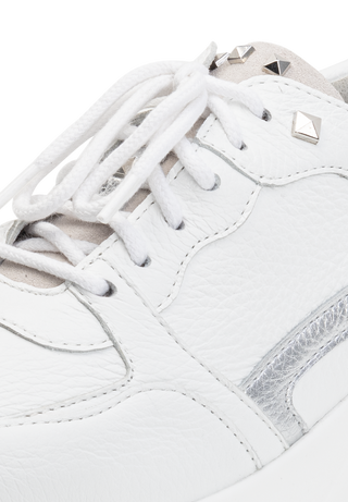 sportlicher Sneaker Hirschleder weiß