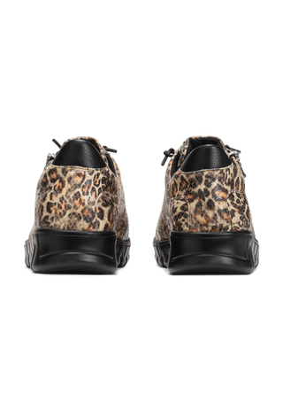 veganer Sneaker Textil leopard