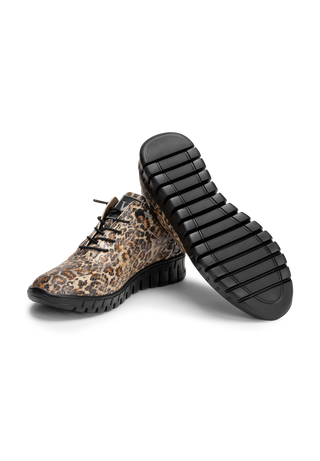 veganer Sneaker Textil leopard
