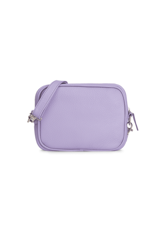 praktische Tasche Hirschleder flieder