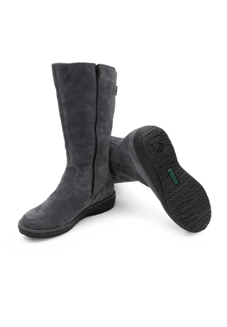 wärmender Stiefel Veloursleder ozean