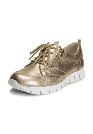 attraktiver Sneaker Hirschleder gold