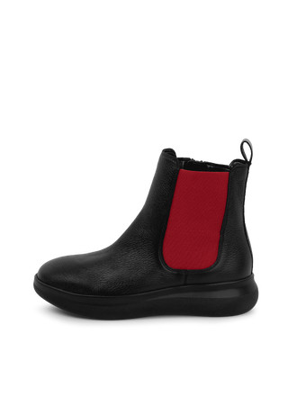 tadellose Stiefelette Hirschleder schwarz