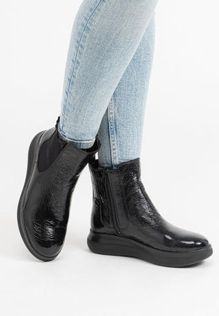 schöne Stiefelette Hirschleder schwarz