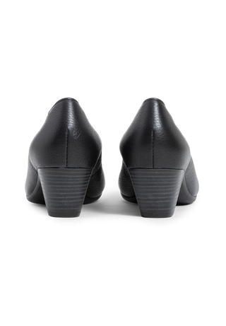 femininer Pumps Hirschleder schwarz