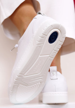 sehenswerter Sneaker Hirschleder weiß