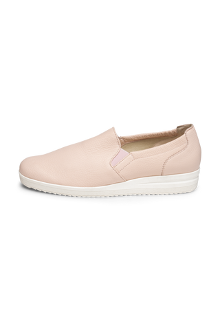 klassischer Slipper Hirschleder rosa