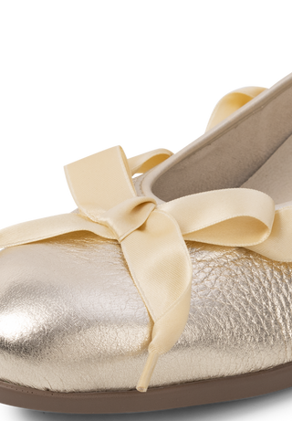 edler Ballerina Hirschleder gold