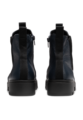 überragende Stiefelette Hirschleder marine