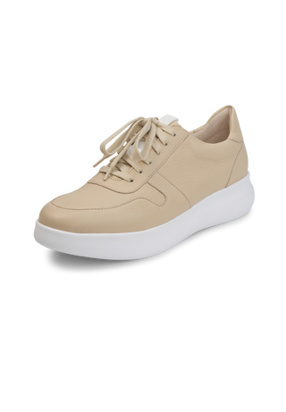 trendy Sneaker Hirschleder beige