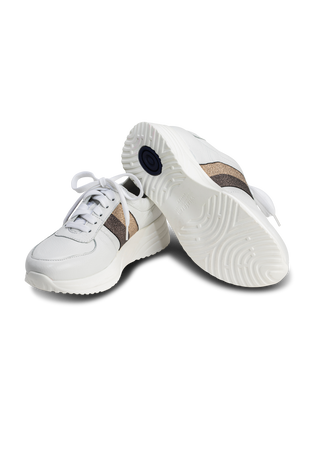 chunky Sneaker Hirschleder weiß