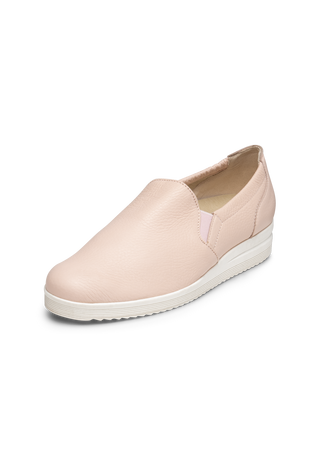 klassischer Slipper Hirschleder rosa