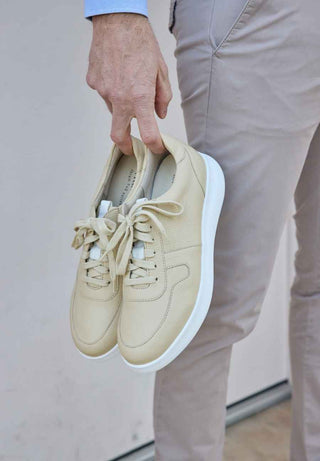 trendy Sneaker Hirschleder beige