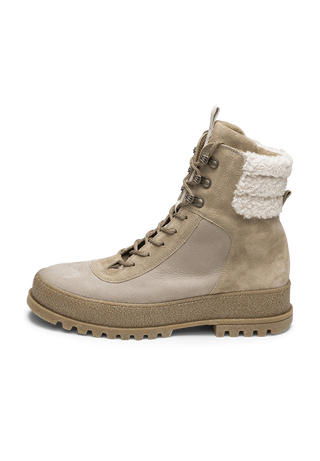 markante Stiefelette Veloursleder – VITAFORM - Main Image