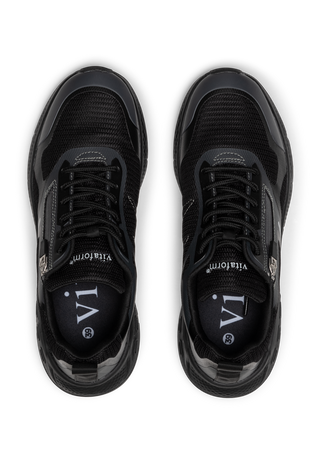sportlicher Sneaker Mesh schwarz