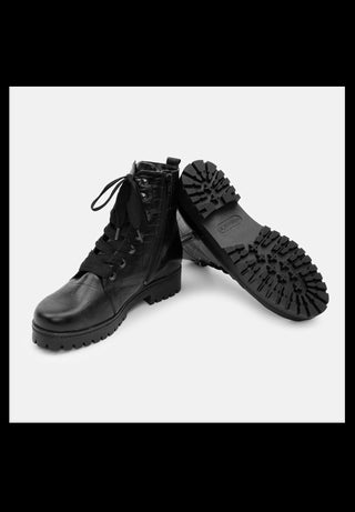 reptil Bootie Softnappaleder schwarz