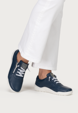 aktiver Sneaker Hirschleder marine