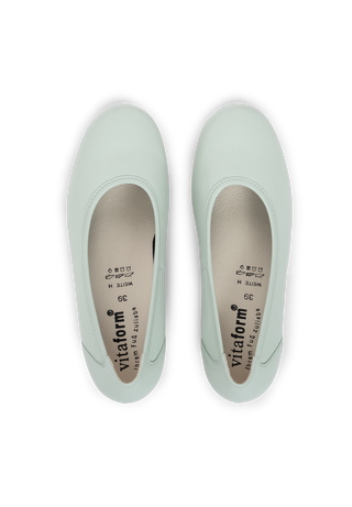 femininer Pumps Hirschleder salbei