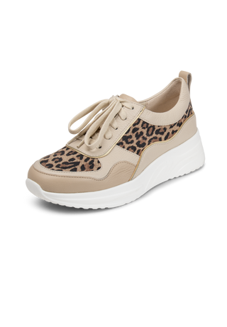 leo Sneaker Hirschleder beige